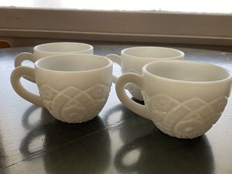 Milk Glass Cups