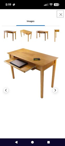 Winsome Studio Beech Wood Computer Desk, Honey