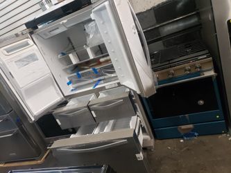 whirlpool set open box 1 year manufacture warranty 5 door fridge slide in stove new open box beutiful set 2019