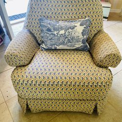 Club Chair With Swivel And Rocking / Ethan Allen