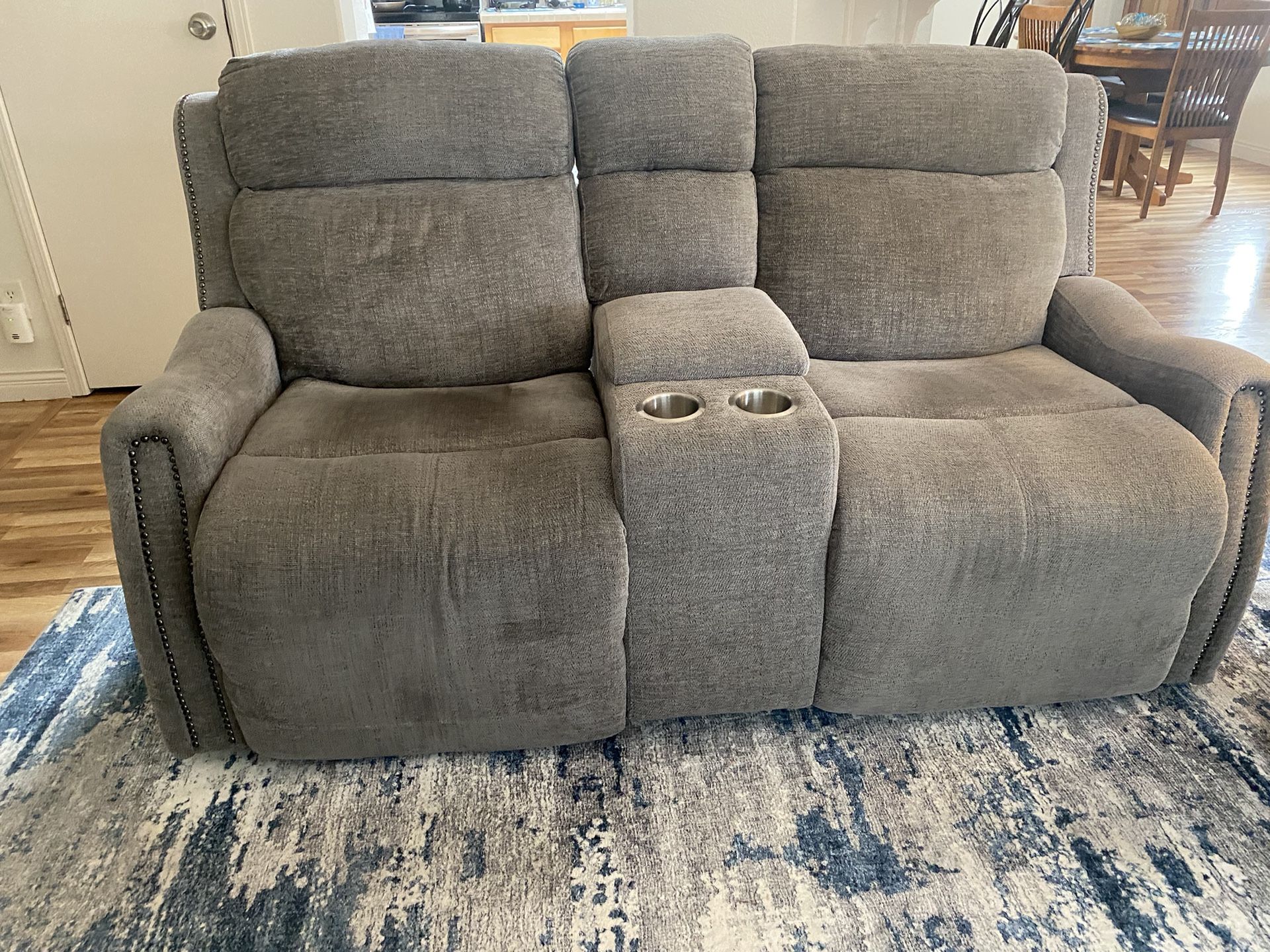 Two Seater Electric Recliner With Cup Holders &Storage. 2 Years Old. Non-smoker And Pet Free To