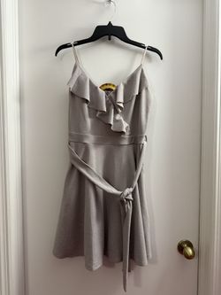 silver dress, size XL