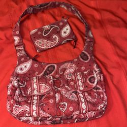 $15 Vera  Bradley Purse Wallet Set