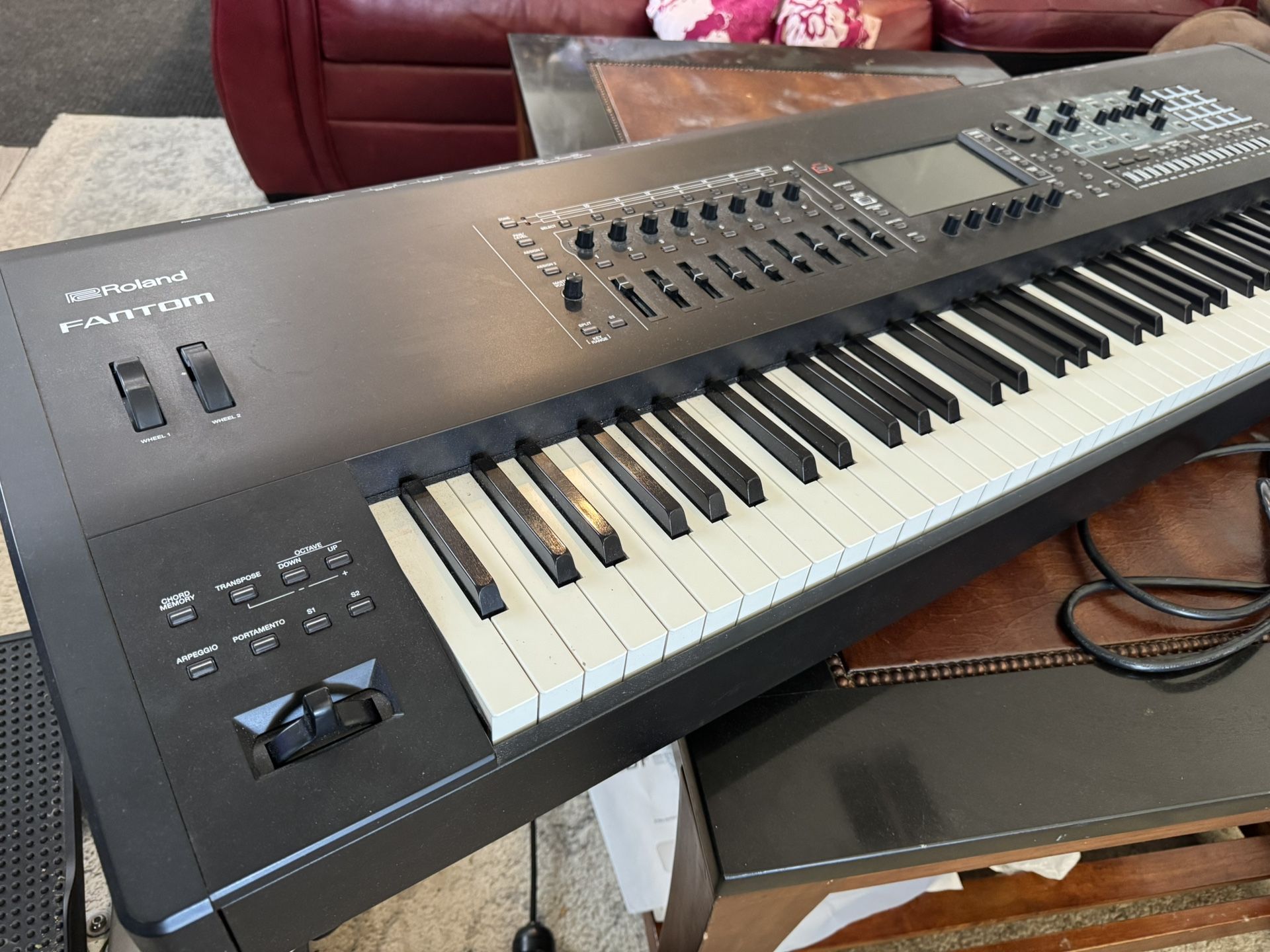 Roland Fantom 8 88-key Synthesizer Keyboard.