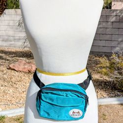 Horses Joroacher Retro 80s Fanny Pack Blue Adjustable Crossbody Waist Bag EUC