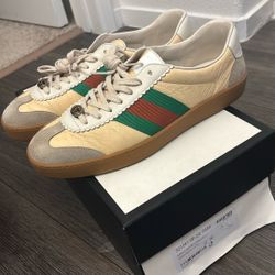 Gucci Ace G74 Sneakers Oatmeal Color Size 9 Gucci Which Fits 10-10.5