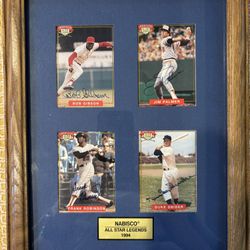 Nabisco Autograph All-Star Framed 4-card Set