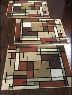 3x Throw Rugs.  Area Rugs.  Allen & Roth 