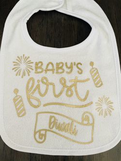Baby’s First Diwali Bib