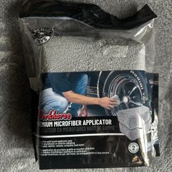 Chemical Guys Workhorse Premium Microfiber Applicator, Gray (Pack of 2)