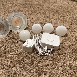 Phillips Hue Smart Lights Starter Kit W/ Hub And Extra Lights 
