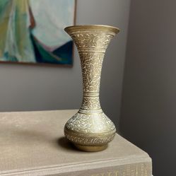 Small Vintage Brass Vase ( firm on price )