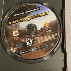 Motorstorm PS3 Game And Case