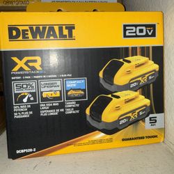 DEWALT 5.0Ah (2 Pack) DCBP520-2 power stack