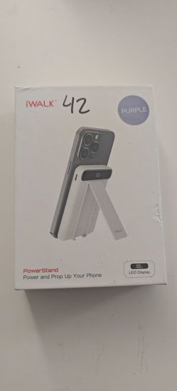 Brand new iWALK MAG‑X Magnetic Portable Charger, still sealed in the box. This slim, lightweight power bank snaps directly onto the back of MagSafe‑co