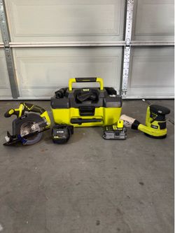 Ryobi Tools – Circular Saw, Sander, Shop Vac + Battery