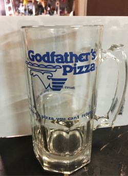 Godfathers pizza collectors edition beer stein