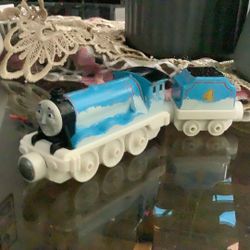 The snow train toys from Thomas and taken