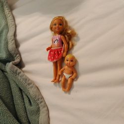 Mattel Dolls Two Of Them Kids Sisters