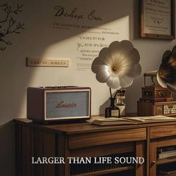 Retro Wooden Portable Subwoofer Speaker with Loud Bass