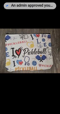 I Love Pickleball Zipper Pouch
