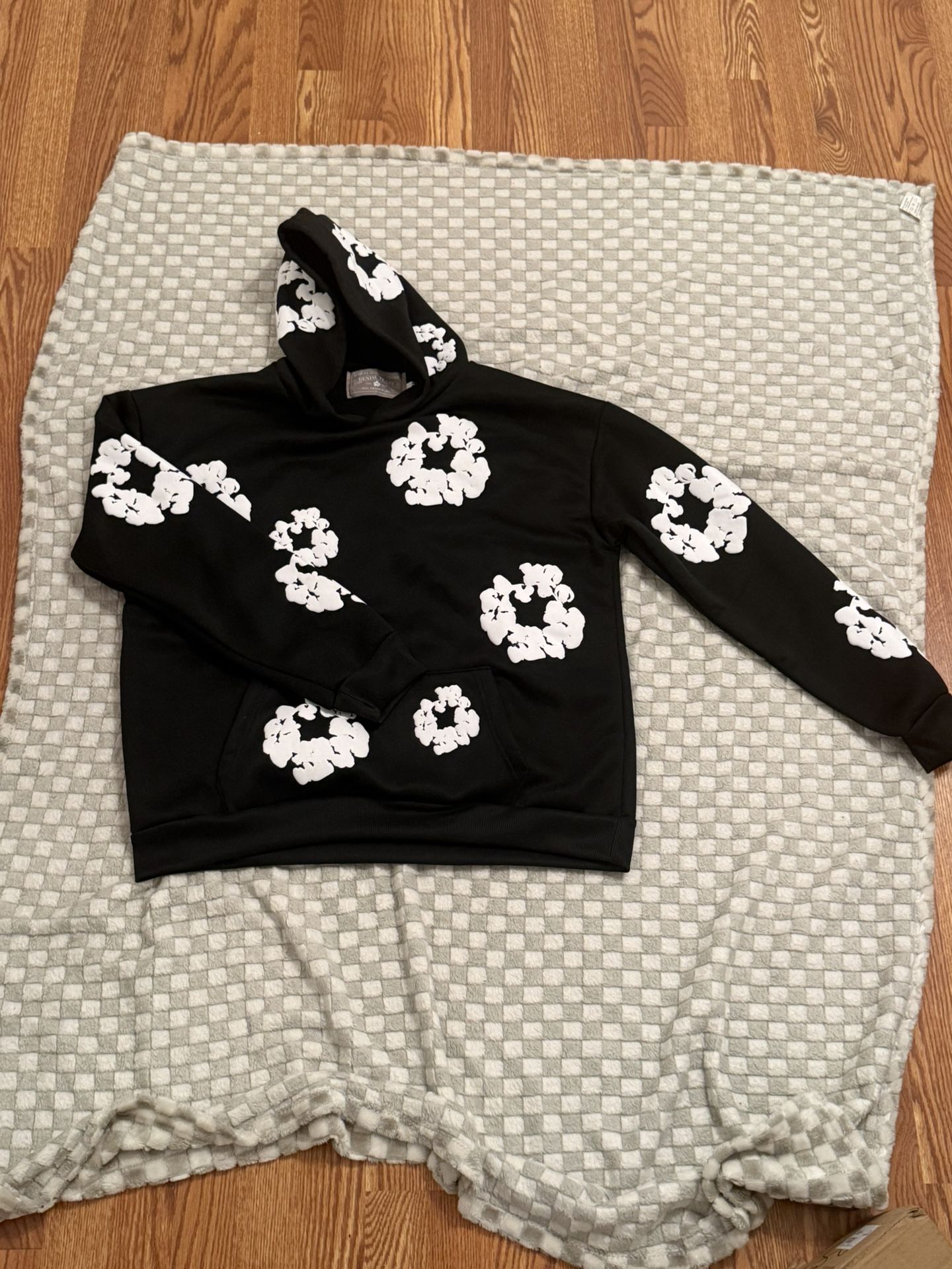 Black denim tears hoodie