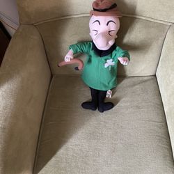 Vintage Shamrock Plush Mr. Magoo Toy Doll