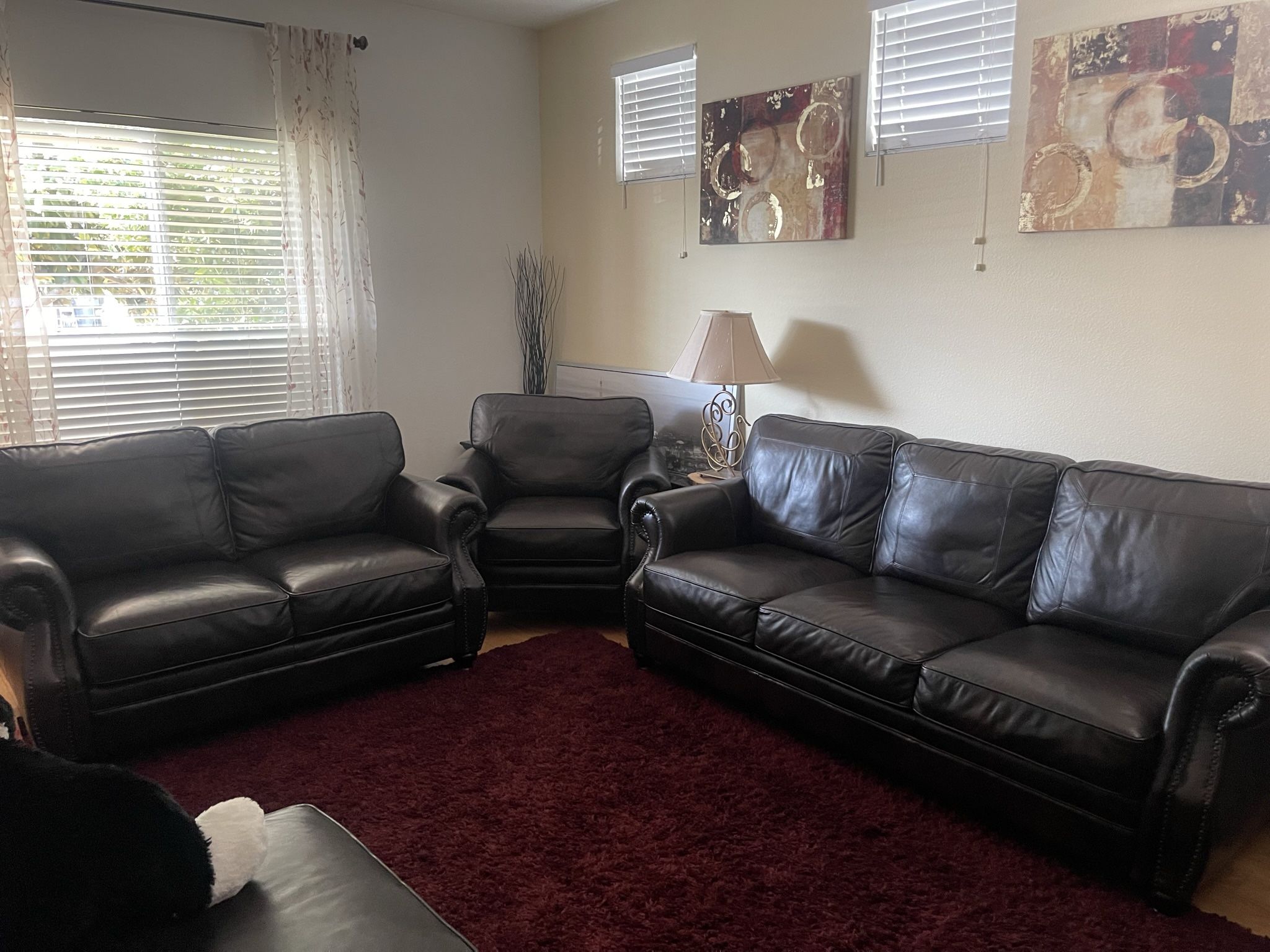 Faux Leather Couches