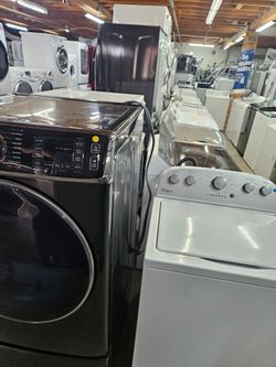 Huge Liquidation Sale Warehouse Full Of Nice Lightly Used Refurbished Reconditioned Certified Refrigerators Washer Dryer Oven Stove Stackable