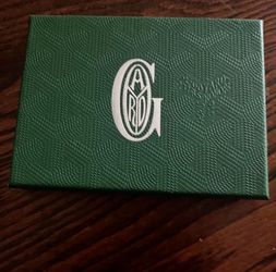 Goyard card holder white and grey