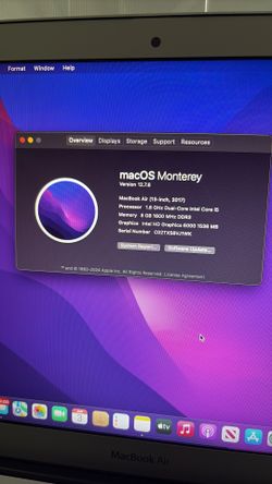 MacBook Air 13in (2017)