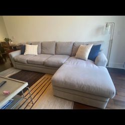 Living Spaces Grey Sectional
