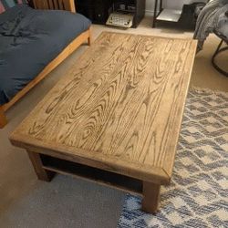 Solid Oak Coffee Table