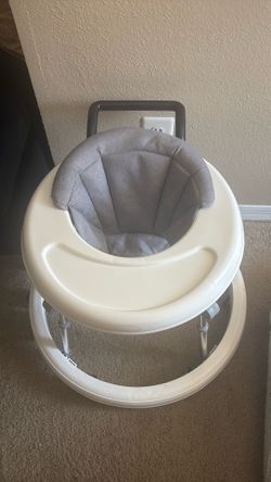 Modern Gray Baby Walker with Tray