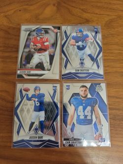 Giants Jaxson Dart and Cam Skattebo RCs Rookies LOT...GRAB BEFORE SEASON STARTS