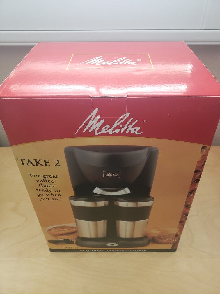 Melitta Take 2 Stainless Steel Travel Mug Coffee Maker