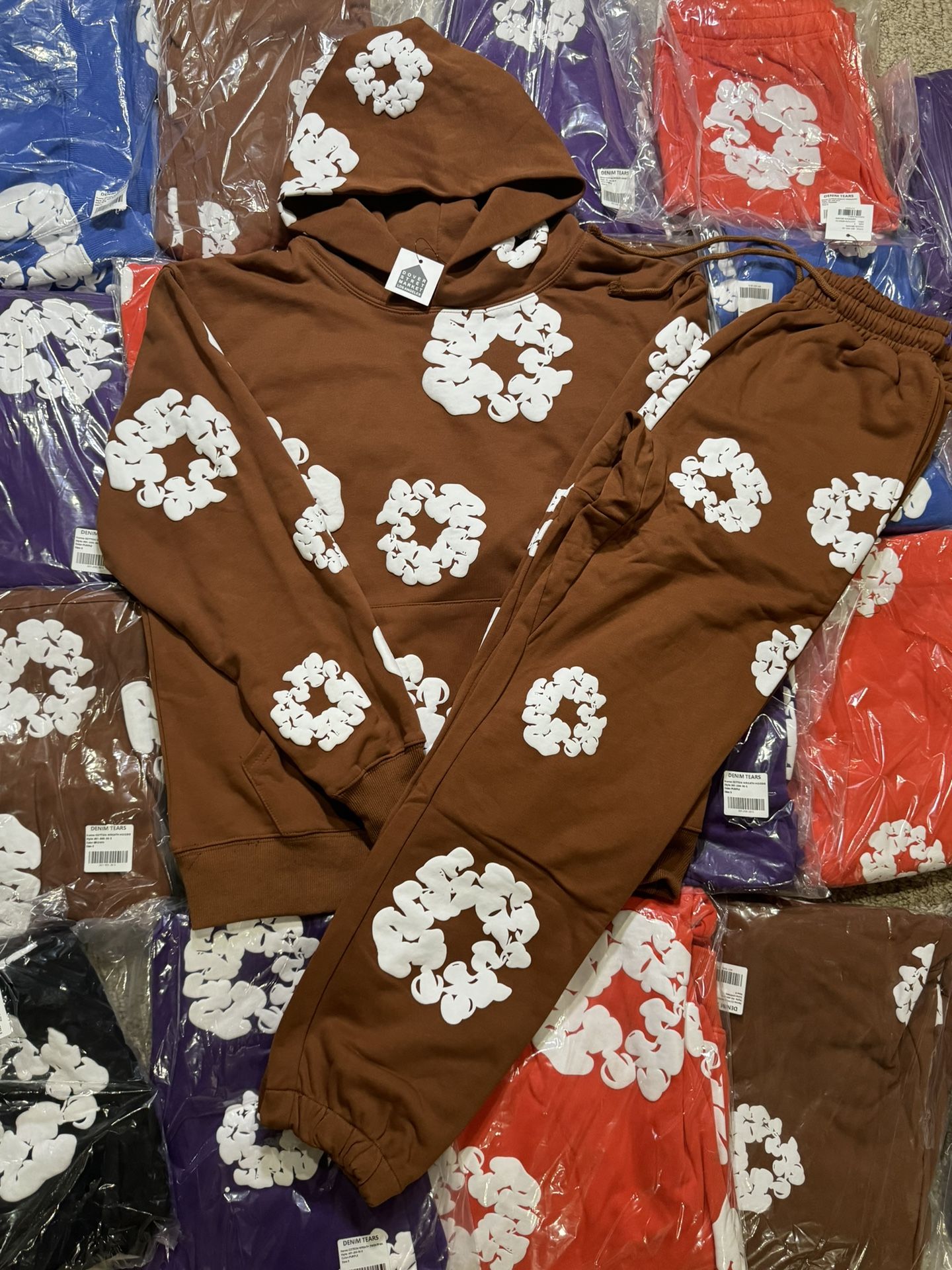 Brown Denim Tear