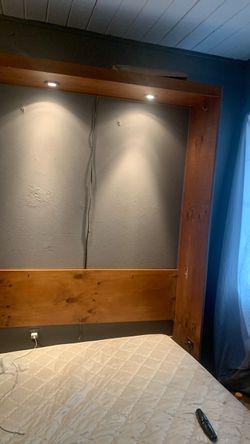 Wooden bed frame