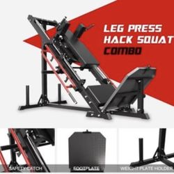 NEW leg press BLACK (no red) hack squat machine black exercise workout home gym