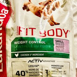 8-Bag Bundle Eukanuba Fit Body Small Breed Weight Control Dog Food