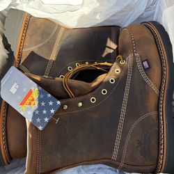 Men's Thorogood 8" Steel Toe Moc Toe Boot  (U.S.A. Made) (contact info removed) 9D