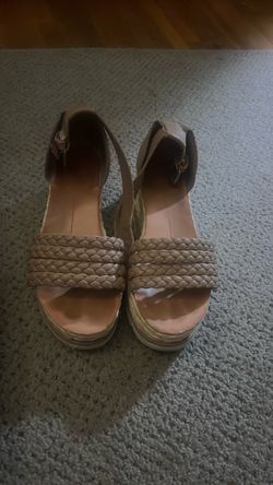 Beige wedges