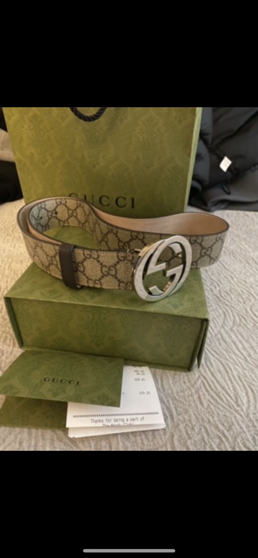 Mens Authentic Gucci Belt 