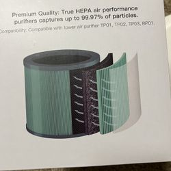 Air Purifier Replacement Filter For Air purifier TP01-03 and BP01