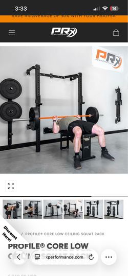 Prx foldable squat rack and bench only