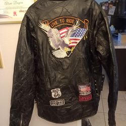 4X Biker Buffalo Leather Jacket