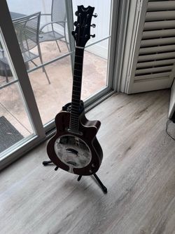 DEAN round-neck electric CUTAWAY Resonator slide GUITAR Mahogany