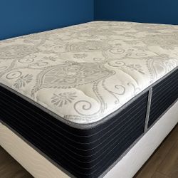New Queen Mattress And Box Spring 2 Pc Bed Frame Is Not Included 