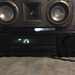 ONKYO  Amplifier. And Klipsch Center Speaker 