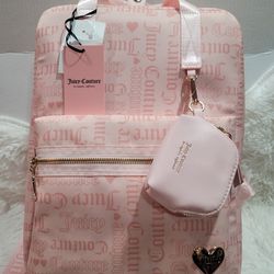 Juicy Couture Material Girl  Large Backpack Powder Blush Brand New With Tags 